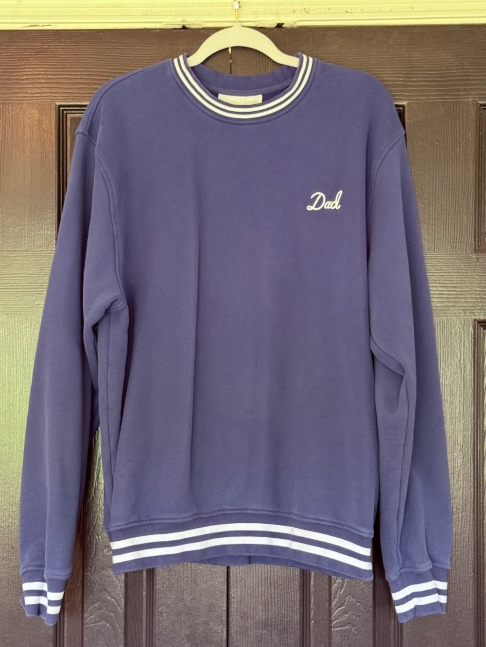 Barstool Sports DAD CHAMPION RIBBED CREWNECK Navy Size L